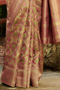 Tan Beige South Silk Saree