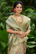 Sage Green South Silk Saree