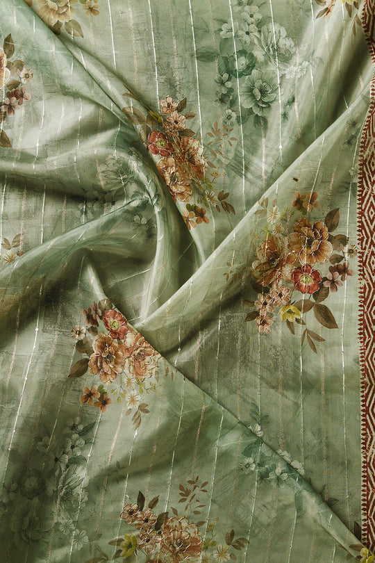 Sage Green Organza Saree