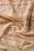 Peach Organza Saree