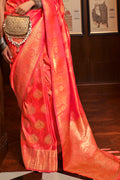 Thulian Pink Kanjivaram Saree