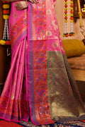 Teal Green Banarasi Saree