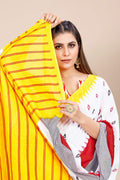 Womens Cotton Multicolor Saree With Blouse Piece