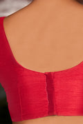 Womens Pink Silk Blouse