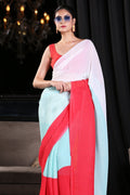 Eliza's Elegant Multi-coloured Georgette Saree