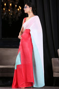 Eliza's Elegant Multi-coloured Georgette Saree