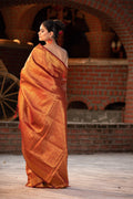 Pumpkin Orange Kanjivaram Saree