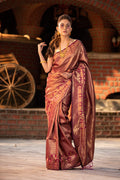 Fandango Purple Kanjivaram Saree