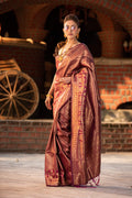 Fandango Purple Kanjivaram Saree