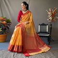Butterscotch Yellow Linen Saree