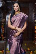 Womens Silk Blue Saree With Blouse Piece