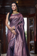 Womens Silk Blue Saree With Blouse Piece