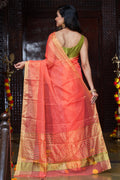Womens Silk Pink Saree With Blouse Piece