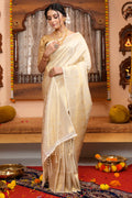 Off White Silk Saree