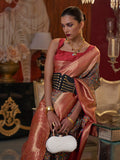 Multicolor Pashmina Saree