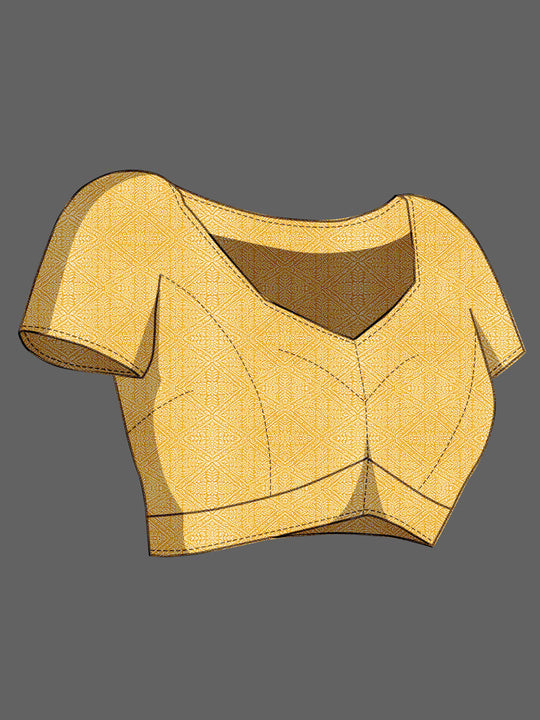 Crepe Silk Banarasi Silk Saree With Blouse Piece