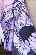 Pastel Lavender Digital Print Saree