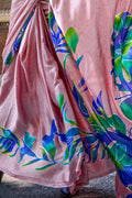 Pastel Pink Digital Print Saree