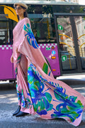 Pastel Pink Digital Print Saree