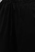 Women's Rayon Black Kurta Trouser Dupatta Set
