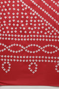 Women's Red Bandhani Kurta Set