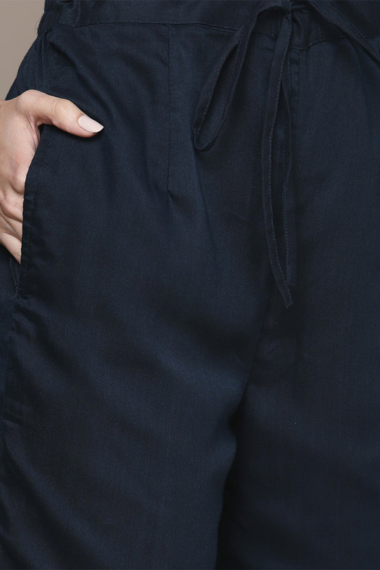 Women Teal Blue & Red Kurta with Trousers & Dupatta