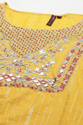Women's Cotton Mustard Kurta Set