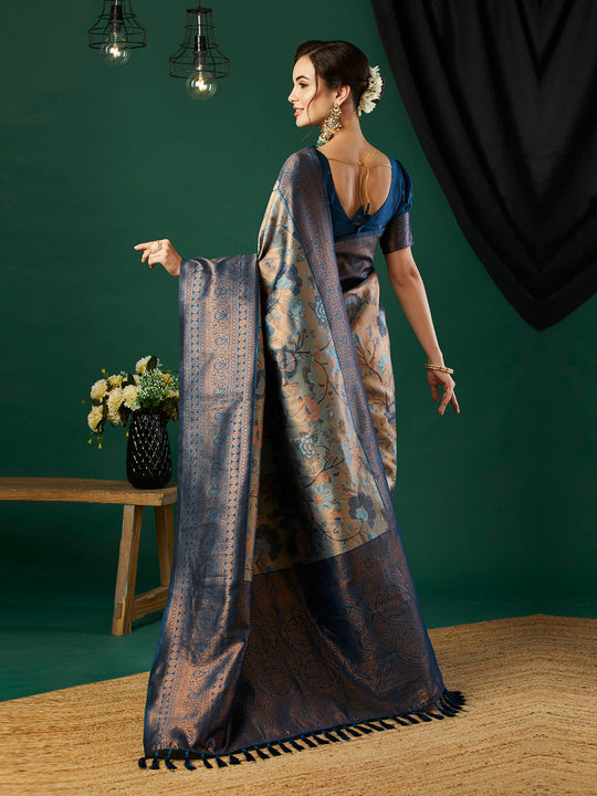 Banarasi Silk Saree With Blouse Piece