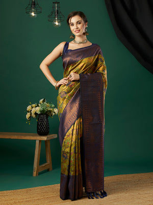 Banarasi Silk Saree With Blouse Piece