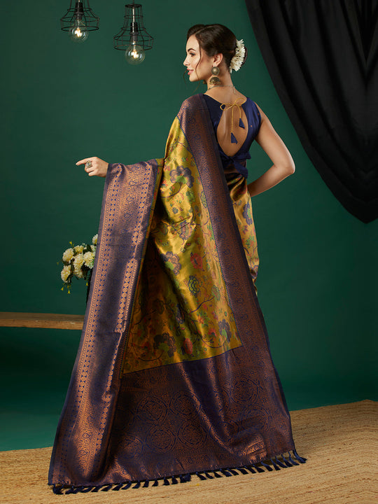 Banarasi Silk Saree With Blouse Piece