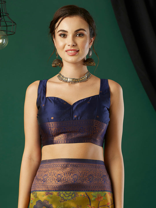 Banarasi Silk Saree With Blouse Piece