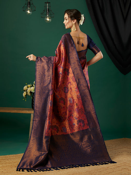 Banarasi Silk Saree With Blouse Piece