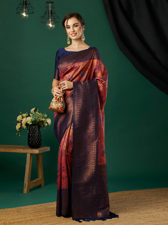 Banarasi Silk Saree With Blouse Piece