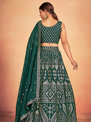 Pine Green Lehenga Choli