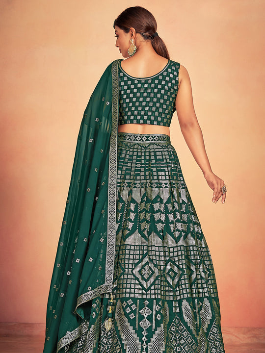 Pine Green Lehenga Choli