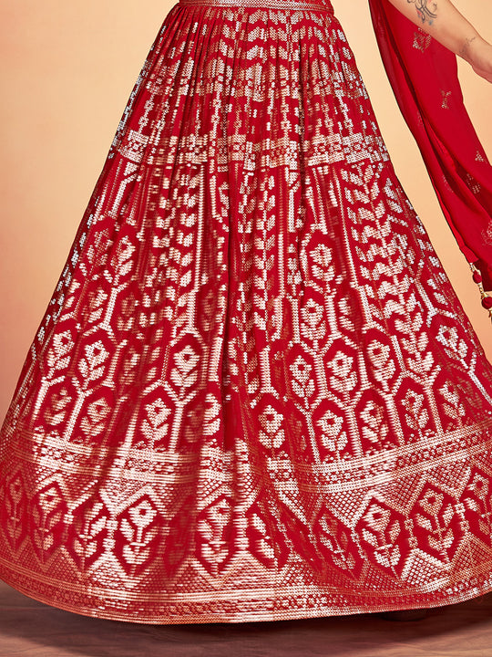 Brick Red Lehenga Choli