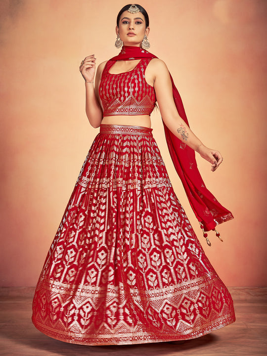 Brick Red Lehenga Choli
