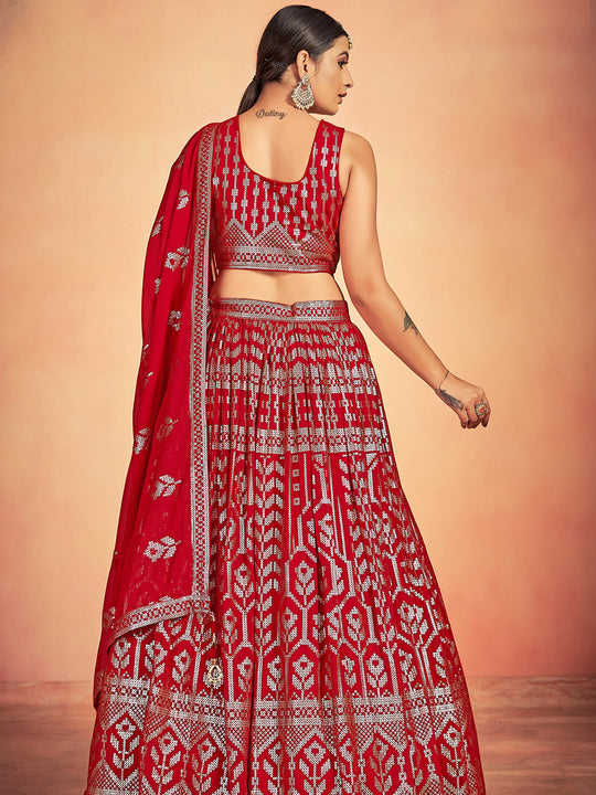 Brick Red Lehenga Choli