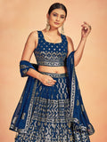 Navy Blue Lehenga Choli