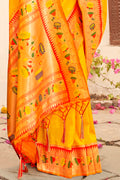 Turmeric Yellow Paithani Saree