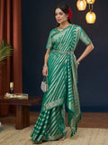 Georgette Banarasi Silk Saree With Blouse Piece