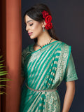 Georgette Banarasi Silk Saree With Blouse Piece
