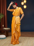 Georgette Banarasi Silk Saree With Blouse Piece