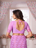 Chinon Banarasi Silk Saree With Blouse Piece