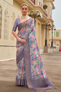 Multicolor Art Silk Saree With Blouse Piece