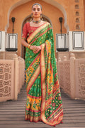 Forest Green Patola Saree