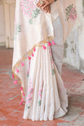 Pink Muga Cotton Saree With Blouse Piece