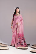 Muga Cotton Saree Featuring Beautiful Thread Weaving