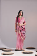 Muga Cotton Saree Featuring Beautiful Thread Weaving