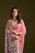 Muga Cotton Saree Featuring Beautiful Thread Weaving